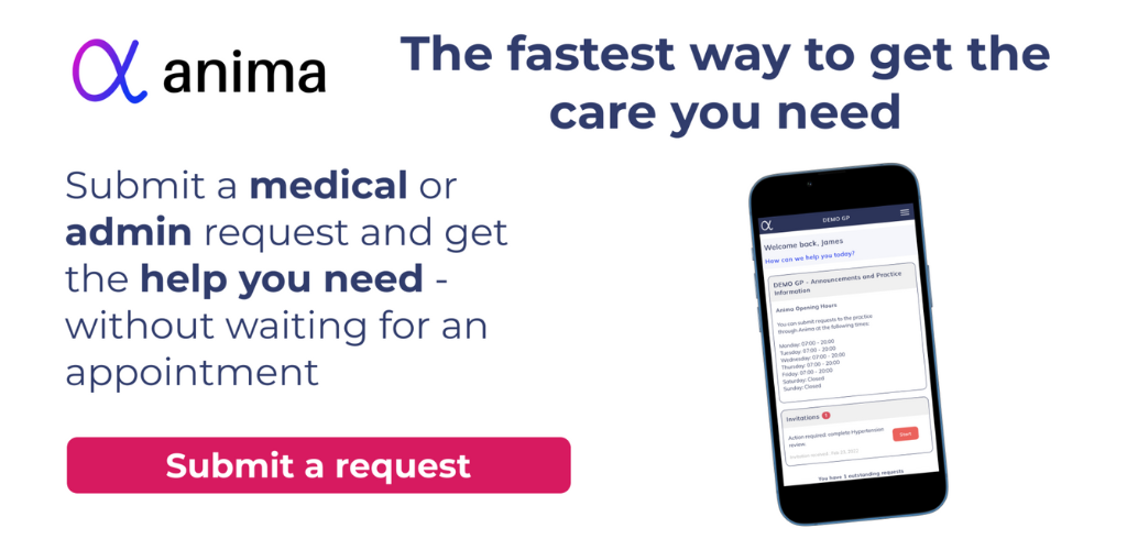 contact the practice using an online form